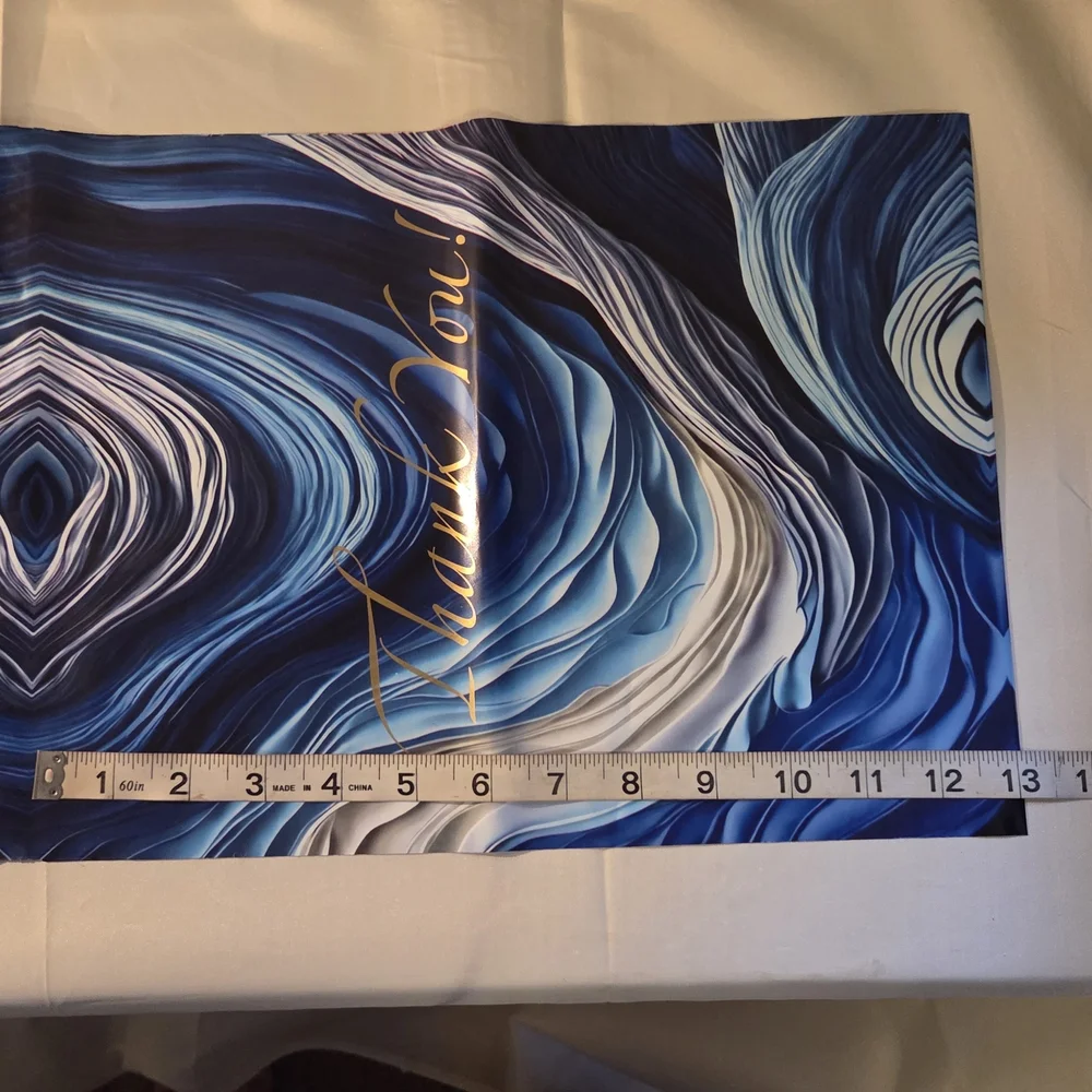 20 BLUE OCEAN THANK YOU POLY MAILERS 💕